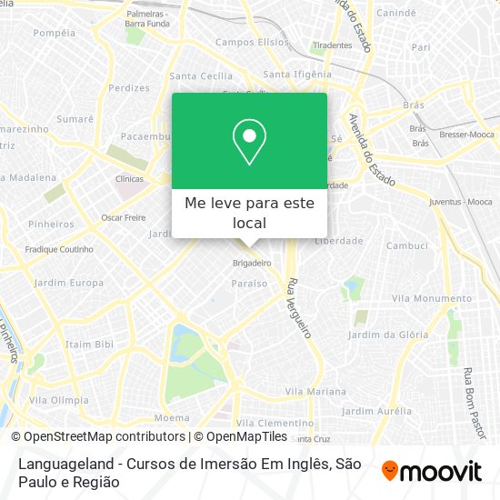 Languageland - Cursos de Imersão Em Inglês mapa