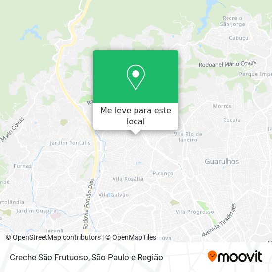 Creche São Frutuoso mapa
