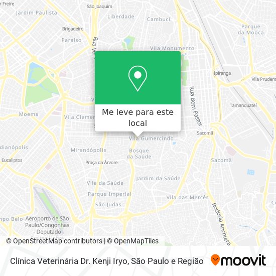 Clínica Veterinária Dr. Kenji Iryo mapa