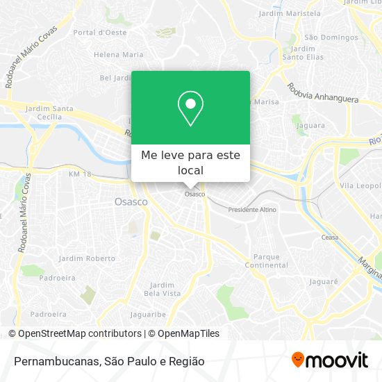 Pernambucanas mapa