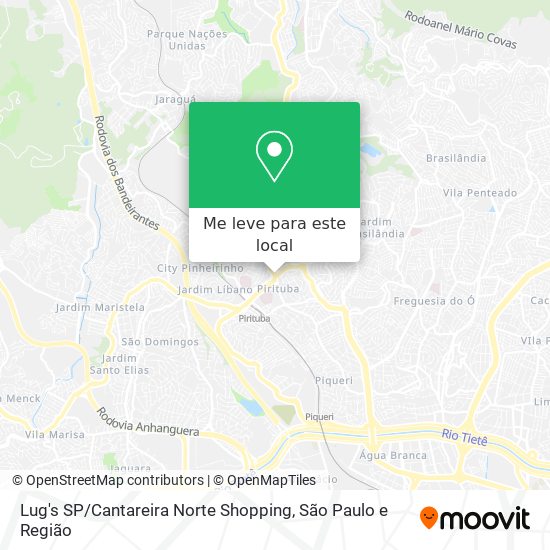 Lug's SP / Cantareira Norte Shopping mapa