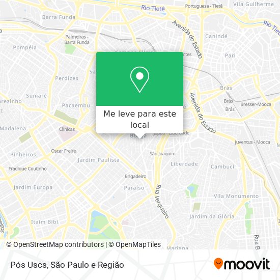 Pós Uscs mapa