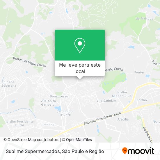 Sublime Supermercados mapa