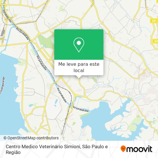 Centro Medico Veterinário Simioni mapa