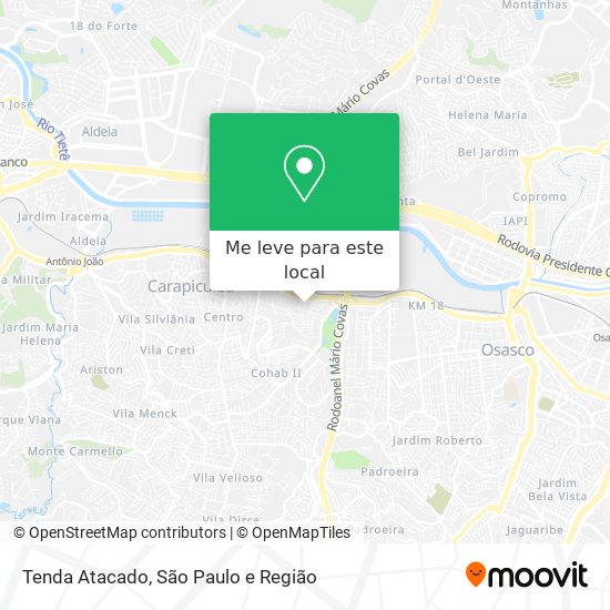 Tenda Atacado mapa