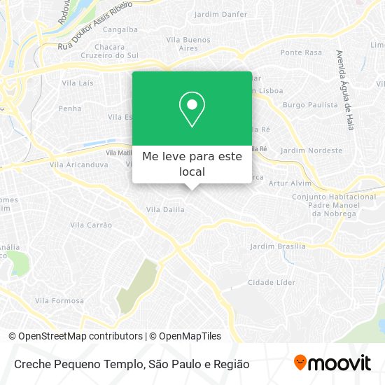 Creche Pequeno Templo mapa