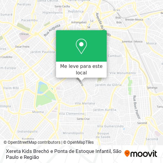 Xereta Kids Brechó e Ponta de Estoque Infantil mapa