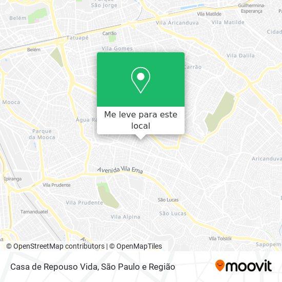 Casa de Repouso Vida mapa