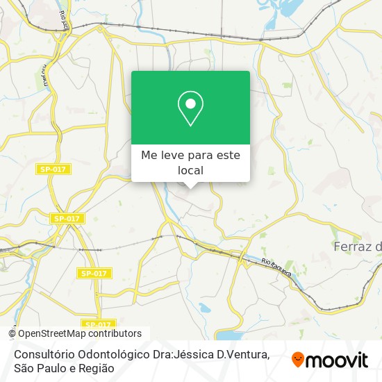 Consultório Odontológico Dra:Jéssica D.Ventura mapa