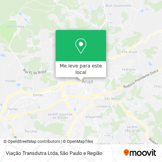 Viação Transdutra Ltda mapa