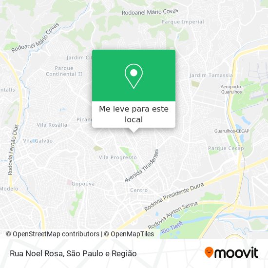 Rua Noel Rosa mapa