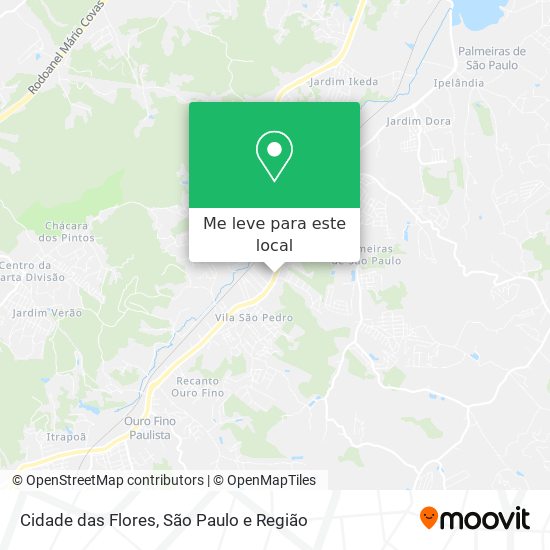 Cidade das Flores mapa