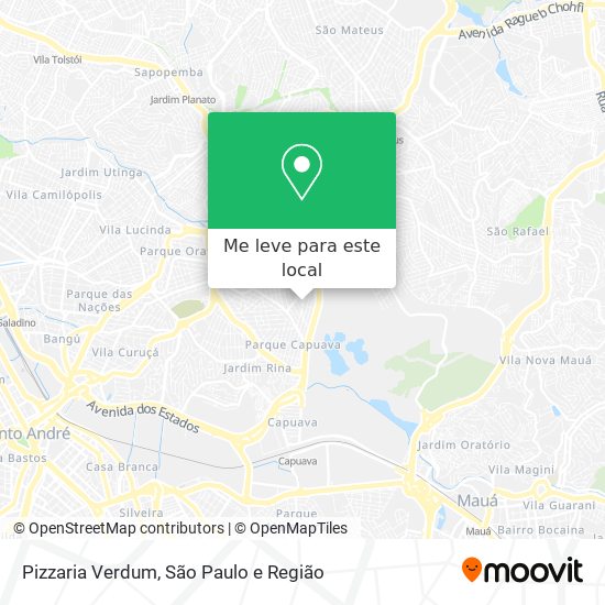 Pizzaria Verdum mapa