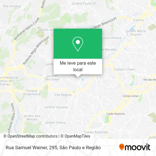 Rua Samuel Wainer, 295 mapa