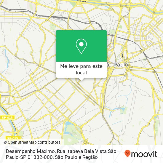 Desempenho Máximo, Rua Itapeva Bela Vista São Paulo-SP 01332-000 mapa