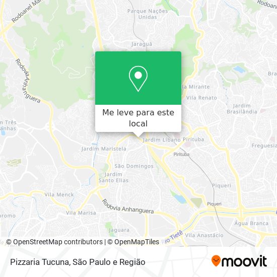 Pizzaria Tucuna mapa