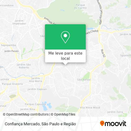 Confiança Mercado mapa