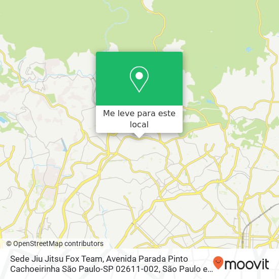 Sede Jiu Jitsu Fox Team, Avenida Parada Pinto Cachoeirinha São Paulo-SP 02611-002 mapa