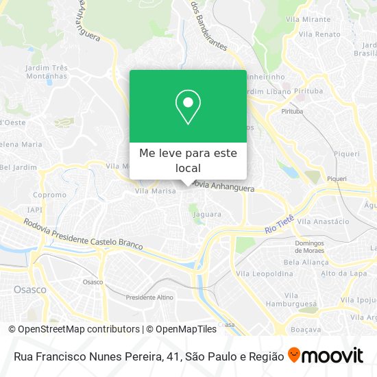 Rua Francisco Nunes Pereira, 41 mapa