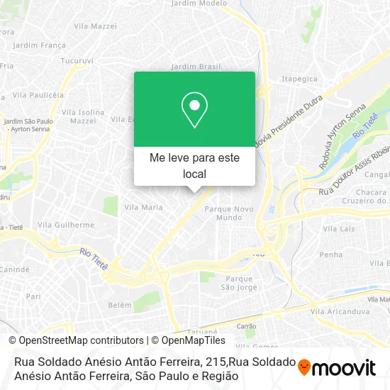 Rua Soldado Anésio Antão Ferreira, 215,Rua Soldado Anésio Antão Ferreira mapa