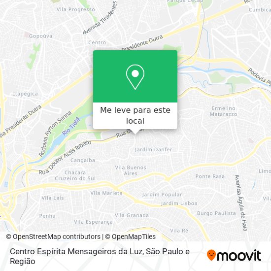Centro Espírita Mensageiros da Luz mapa