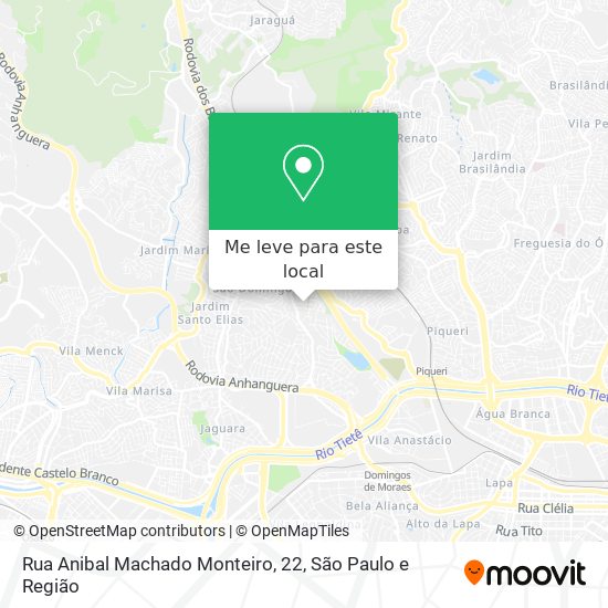 Rua Anibal Machado Monteiro, 22 mapa