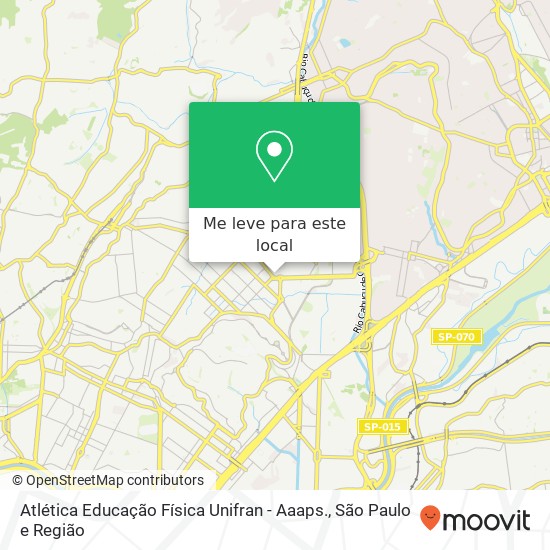 Atlética Educação Física Unifran - Aaaps., Travessa Osvaldo França Júnior Vila Medeiros São Paulo-SP 02221-180 mapa