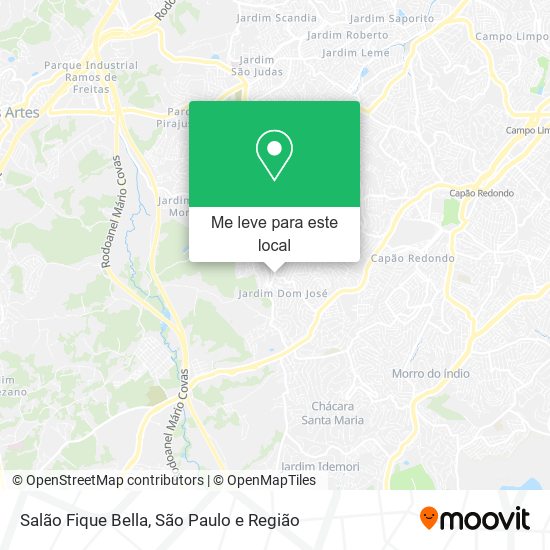 Salão Fique Bella mapa