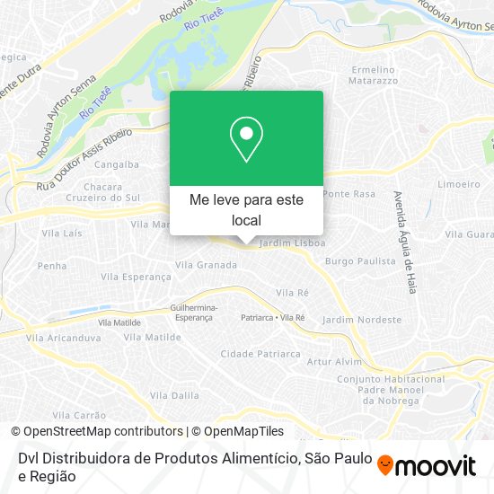 Dvl Distribuidora de Produtos Alimentício mapa