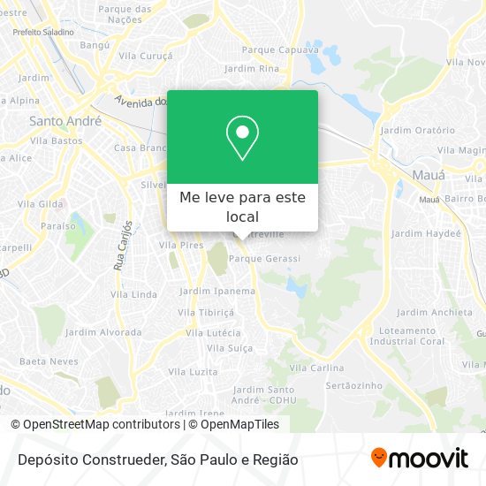 Depósito Construeder mapa