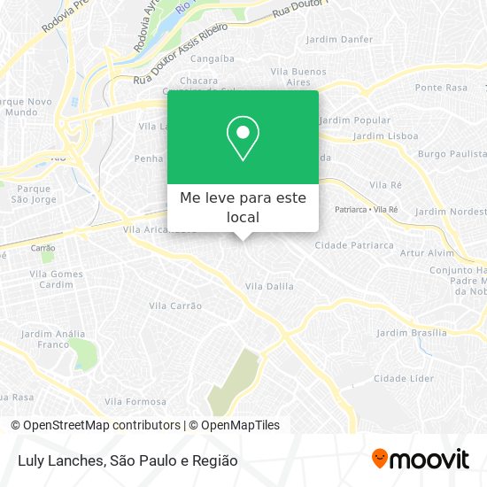 Luly Lanches mapa