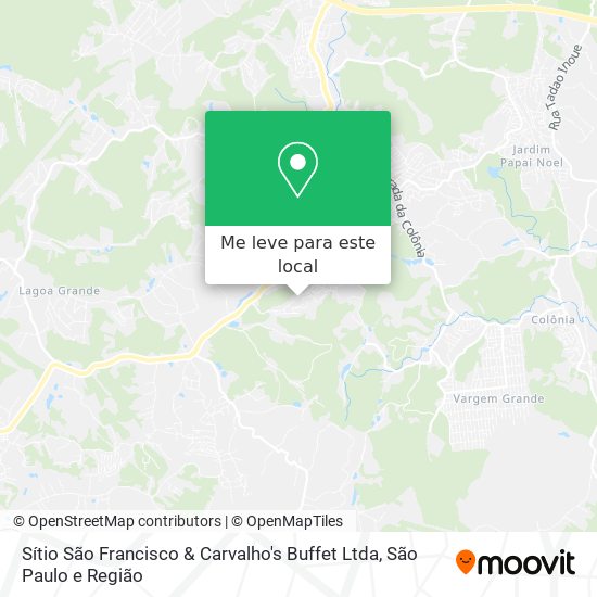 Sítio São Francisco & Carvalho's Buffet Ltda mapa