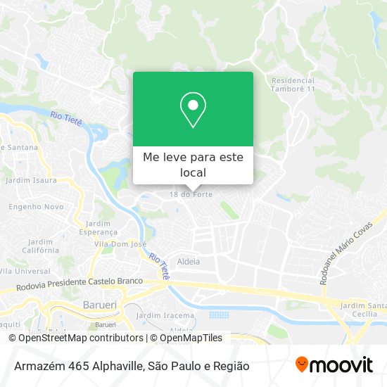 Armazém 465 Alphaville mapa