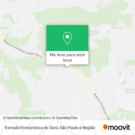 Estrada Ecoturística do Surú mapa