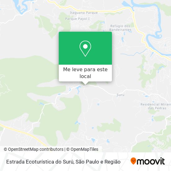 Estrada Ecoturística do Surú mapa