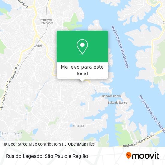 Rua do Lageado mapa