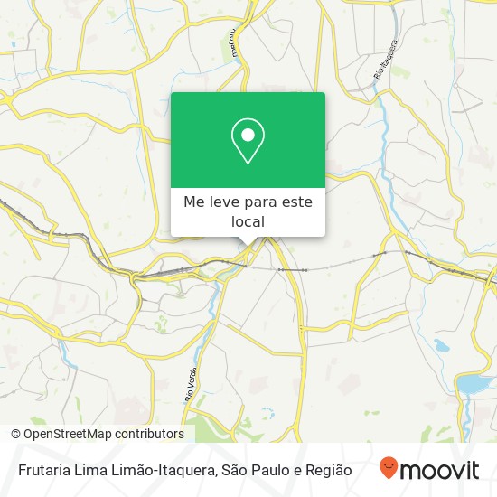 Frutaria Lima Limão-Itaquera, Avenida Itaquera Itaquera São Paulo-SP 08210-435 mapa