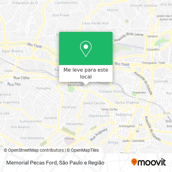 Memorial Pecas Ford mapa