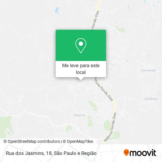 Rua dos Jasmins, 18 mapa