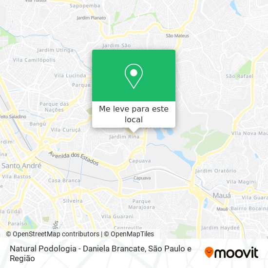 Natural Podologia - Daniela Brancate mapa