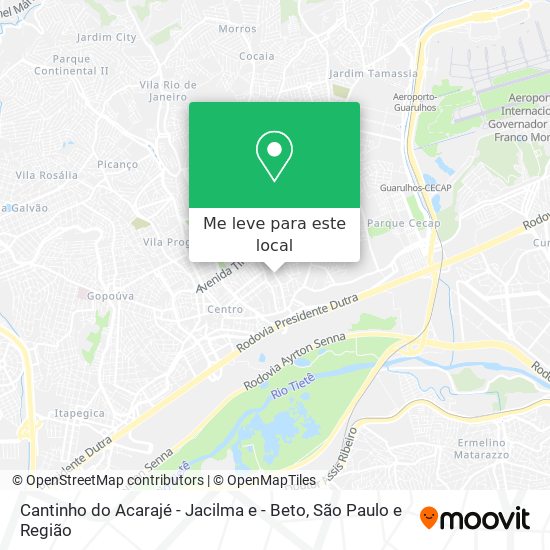 Cantinho do Acarajé - Jacilma e - Beto mapa