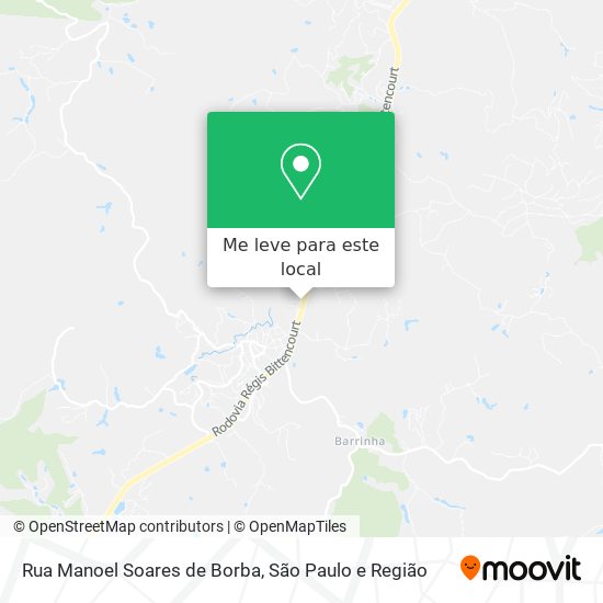Rua Manoel Soares de Borba mapa