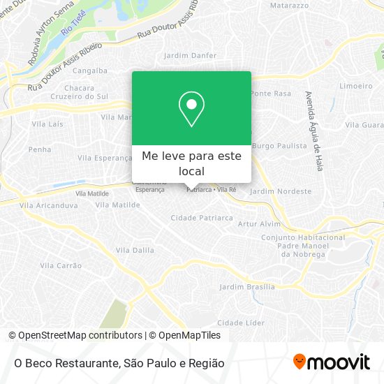 O Beco Restaurante mapa