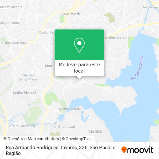 Rua Armando Rodrigues Tavares, 326 mapa