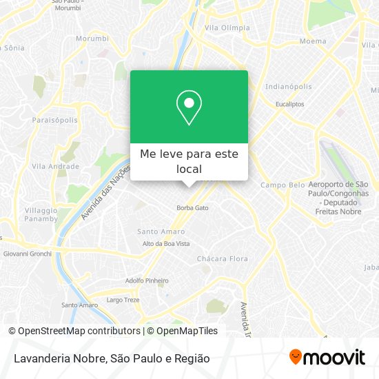 Lavanderia Nobre mapa