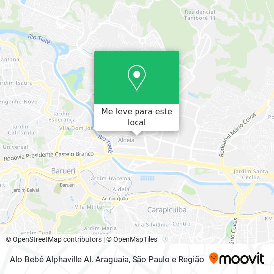 Alo Bebê Alphaville Al. Araguaia mapa