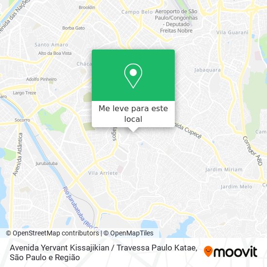 Avenida Yervant Kissajikian / Travessa Paulo Katae mapa
