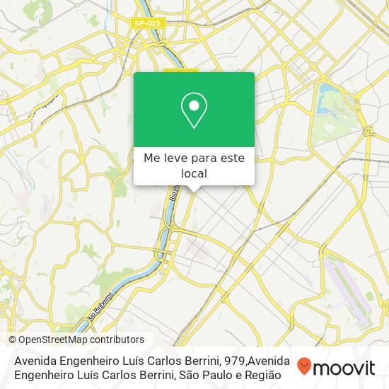 Avenida Engenheiro Luís Carlos Berrini, 979,Avenida Engenheiro Luís Carlos Berrini, Itaim Bibi São Paulo-SP mapa