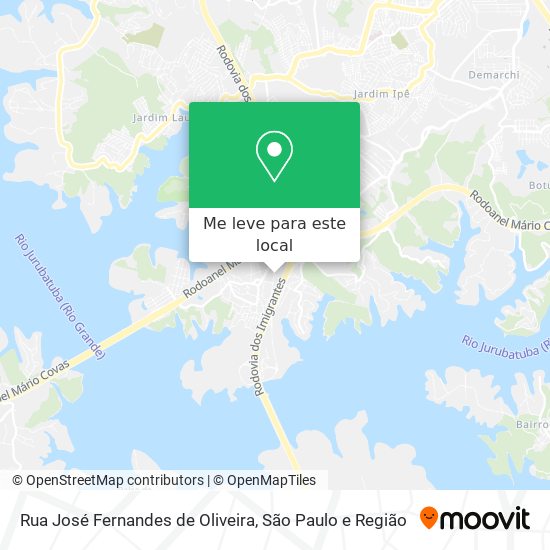 Rua José Fernandes de Oliveira mapa