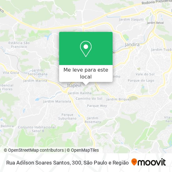 Rua Adilson Soares Santos, 300 mapa